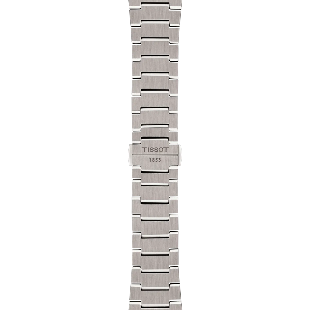 Zoom sur le bracelet de la montre Tissot PRX Titane 38mm