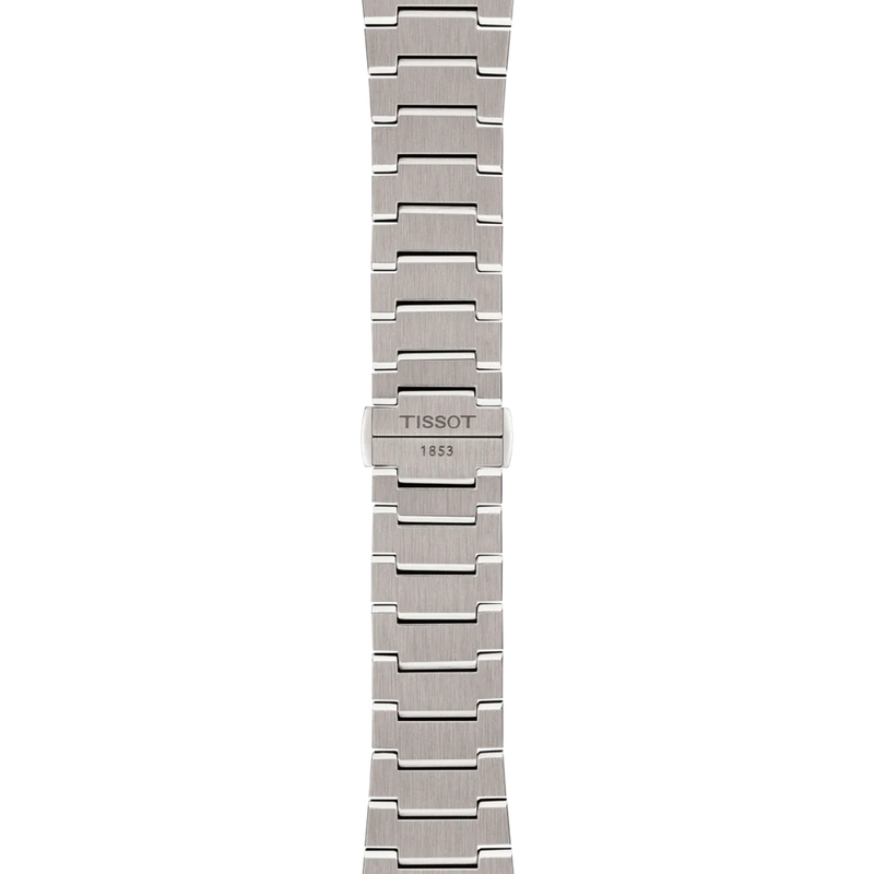 Zoom sur le bracelet de la montre Tissot PRX Titane 38mm