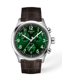 Front view of the watch Tissot Chrono L 42mm with shadow