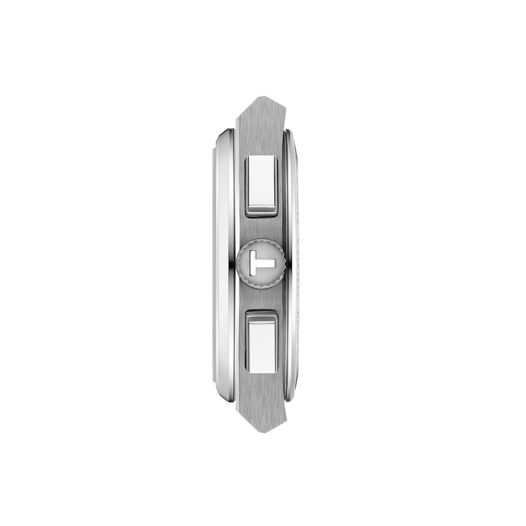 Profile view of the watch case Tissot PRX 41mm