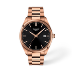 Front view of the watch Tissot PR 100 40mm with shadow