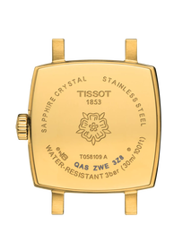 Back view of the watch case Tissot Lovely Square Summer Kit