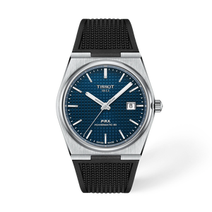 Front view of the watch Tissot PRX 40mm with shadow