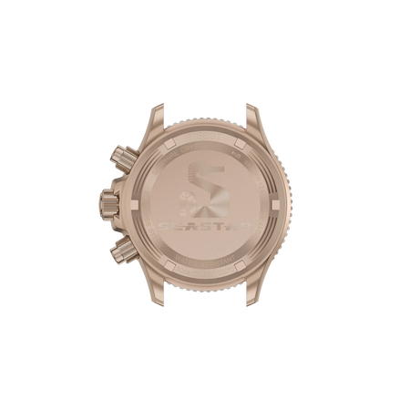 Back view of the watch case Tissot Seastar 1000 Quartz Chronograph 38mm