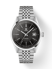 Front view of the watch Tissot Visodate 39mm with shadow