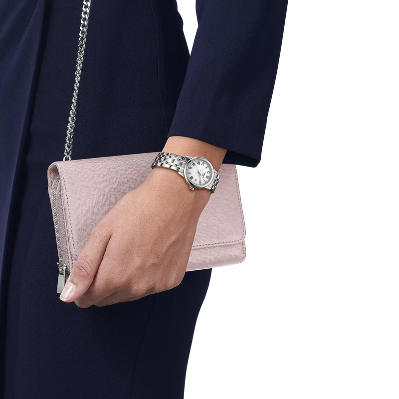 Simulation of the watch Tissot Classic Dream 28mm on a wrist