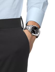 Simulation of the watch Tissot Gentleman 40mm on a wrist