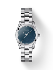 Front view of the watch Tissot T-Wave with shadow