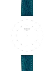 Focus on the lugs of Tissot Official Turquoise Leather Strap Lugs 18 mm