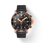 Front view of the watch Tissot Seastar 1000 45.5mm with shadow