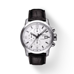 Front view of the watch Tissot PRC 200 Automatic Chronograph with shadow