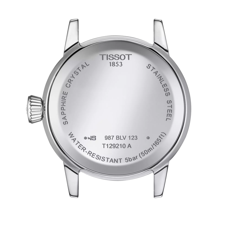 Back view of the watch case Tissot Classic Dream Lady