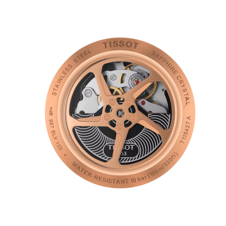 Back view of the watch case Tissot T-Race Automatic Chronograph