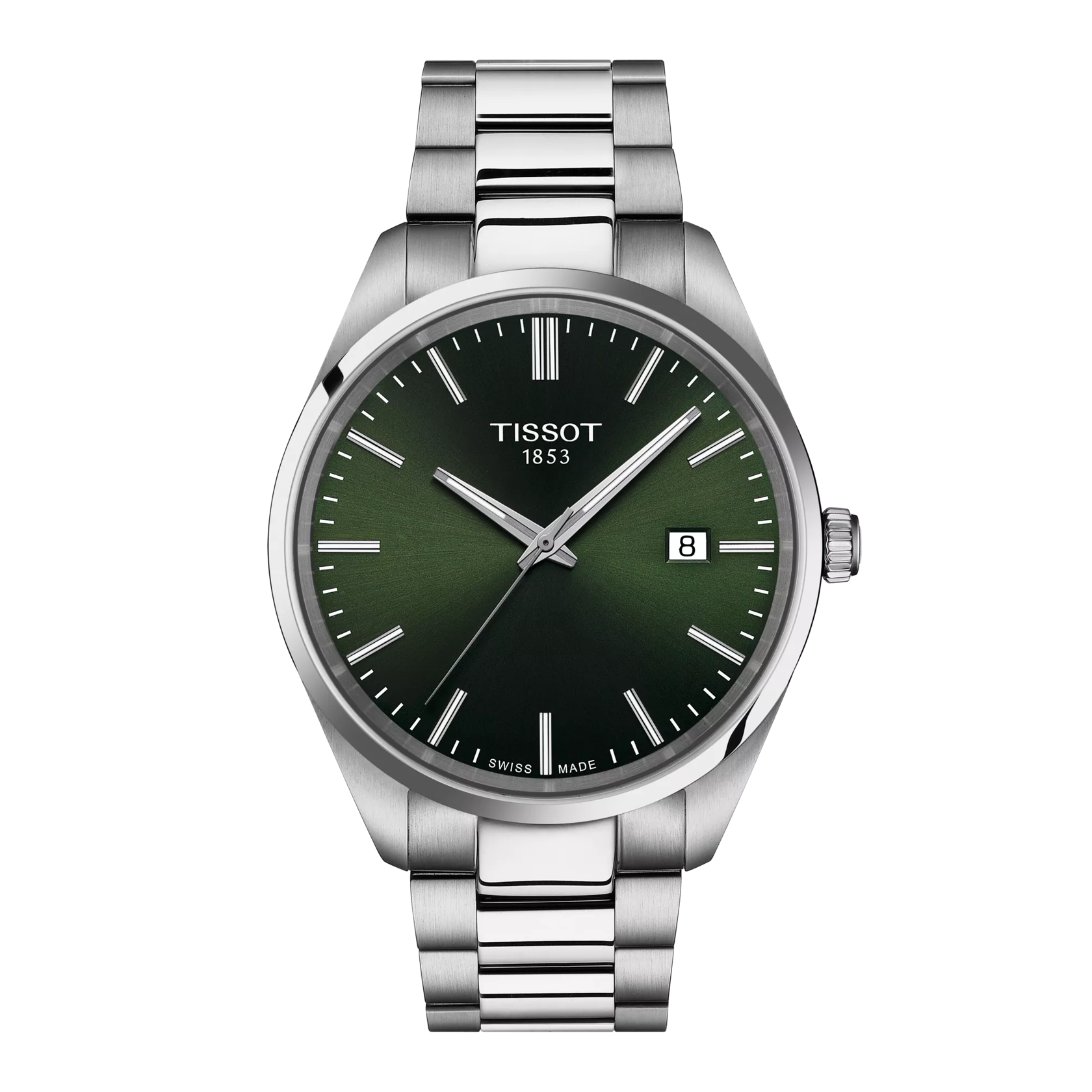 Front view of the watch Tissot PR 100 40mm