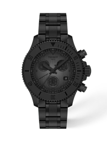 vista frontale dellorologio {0} con ombra