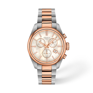 Vue de face de la montre Tissot PR 100 36mm avec ombre