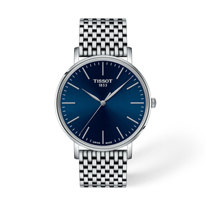 Front view of the watch Tissot Everytime 40mm with shadow