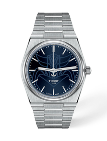 Front view of the watch Tissot PRX UFO Robot Grendizer 40mm with shadow