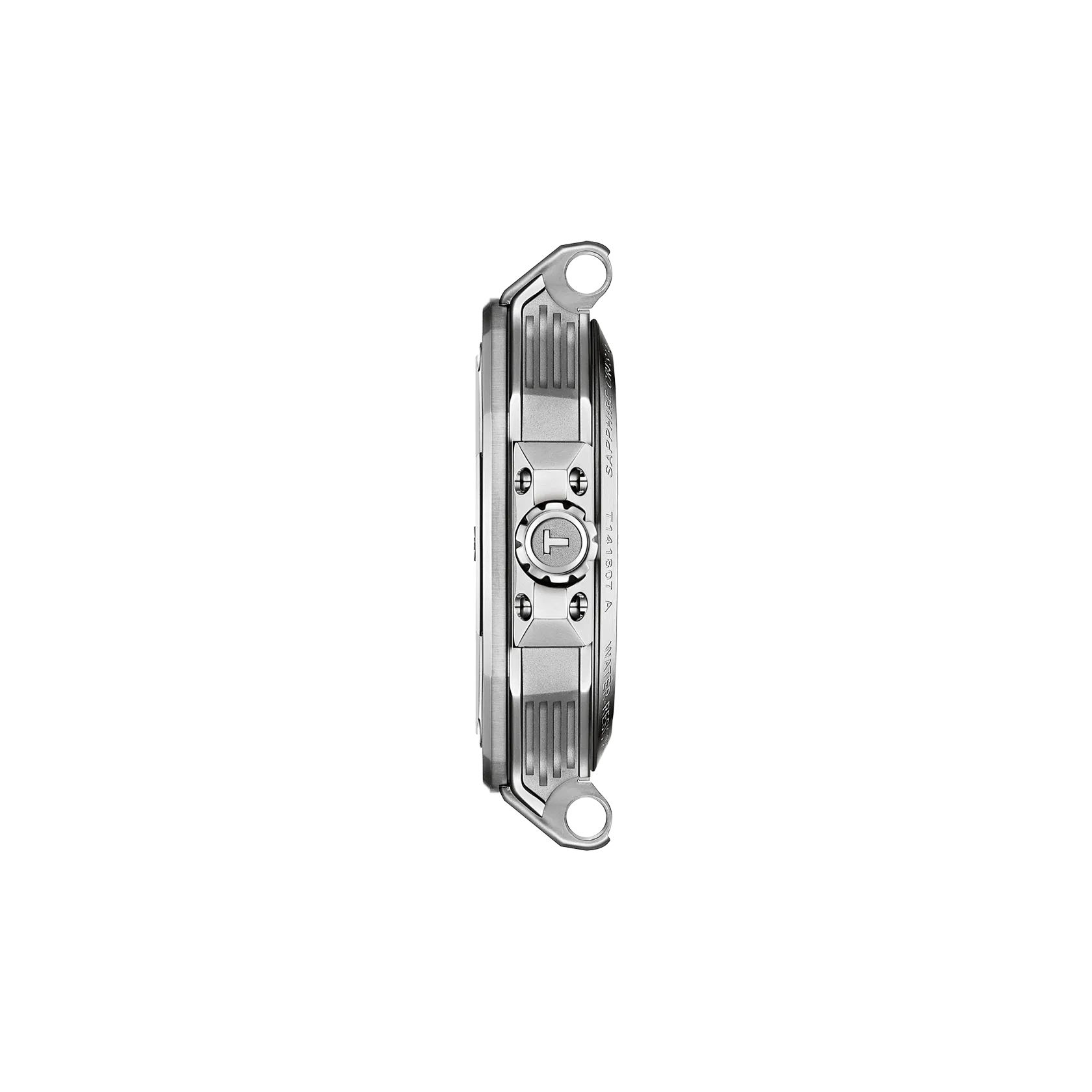 Profile view of the watch case Tissot T-Race 41mm