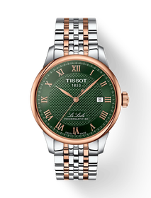 Vorderansicht der Uhr Tissot Le Locle 39.3mm mit Schatten