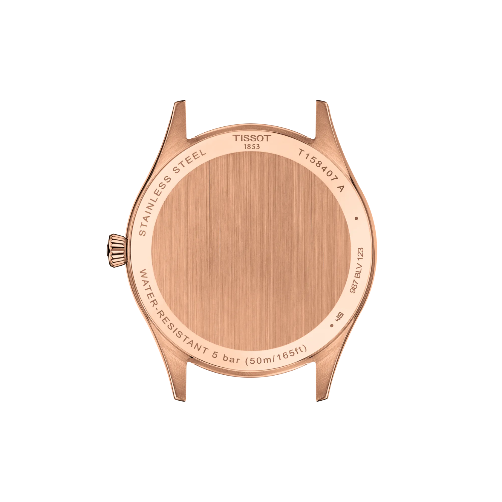 Back view of the watch case Tissot Classic Dream 40mm