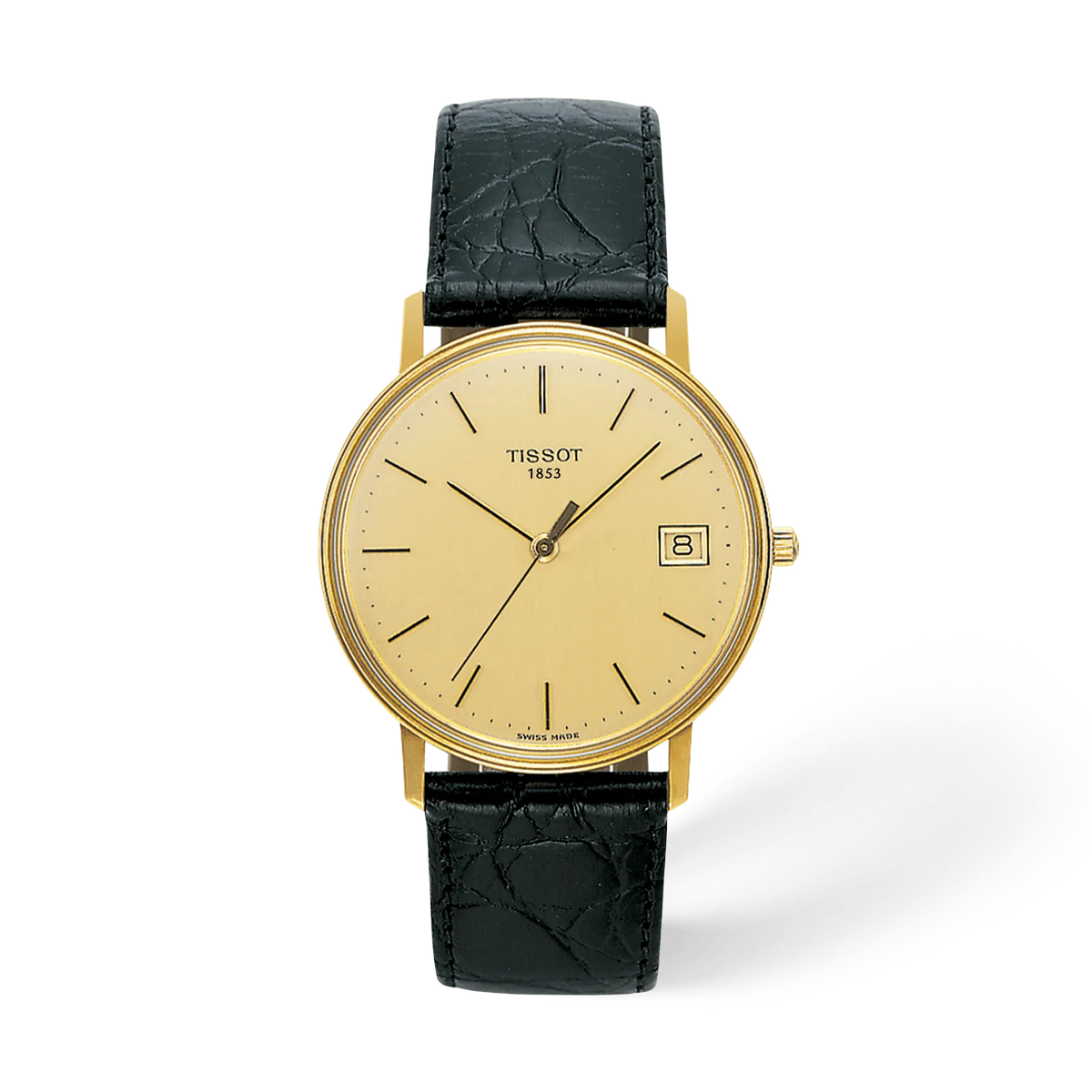 Мужские часы Tissot Goldrun Hesalite Gold 33.7 мм, цвет: Шампань