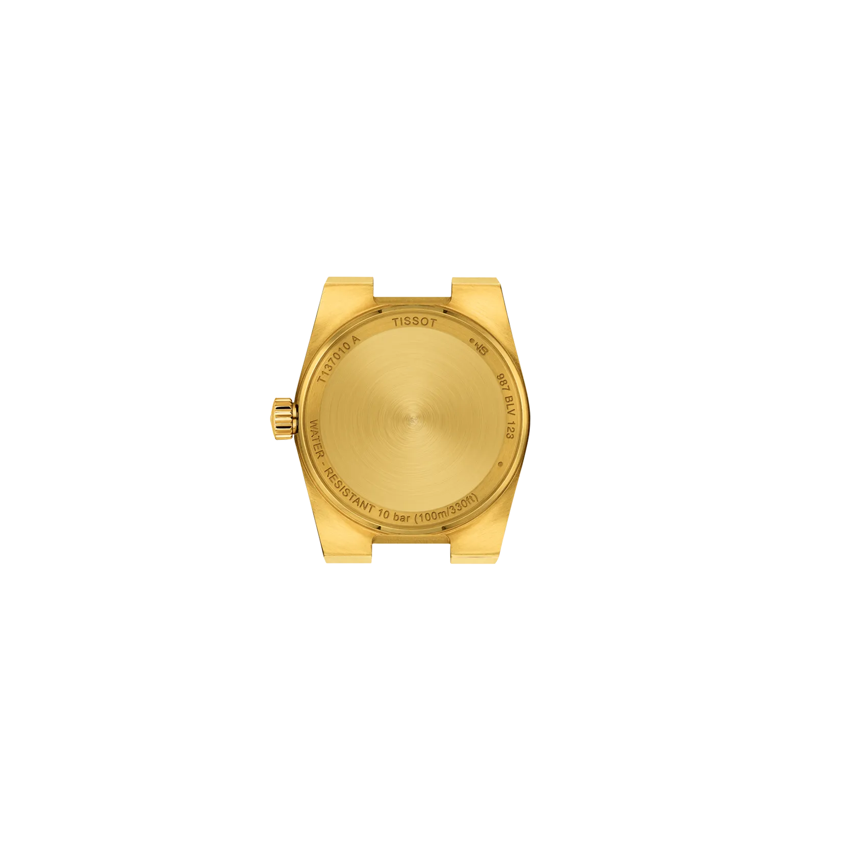 Back view of the watch case Tissot PRX 25mm