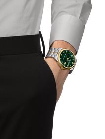 Simulation of the watch Tissot Luxury Powermatic 80 on a wrist