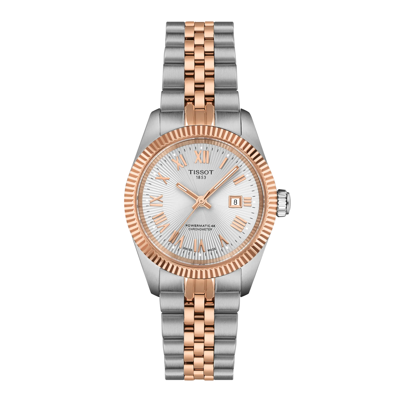 Vue de face de la montre Tissot Ballade 30mm