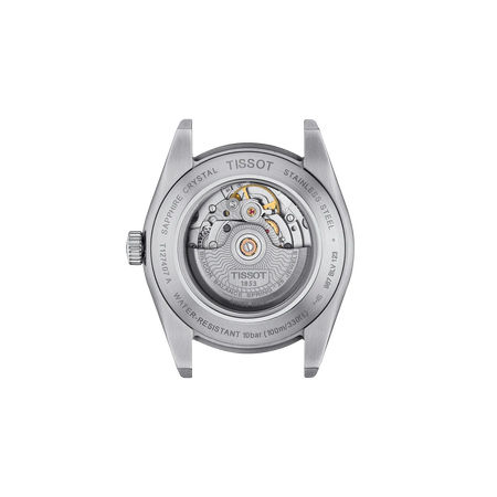 Back view of the watch case Tissot Gentleman 40mm