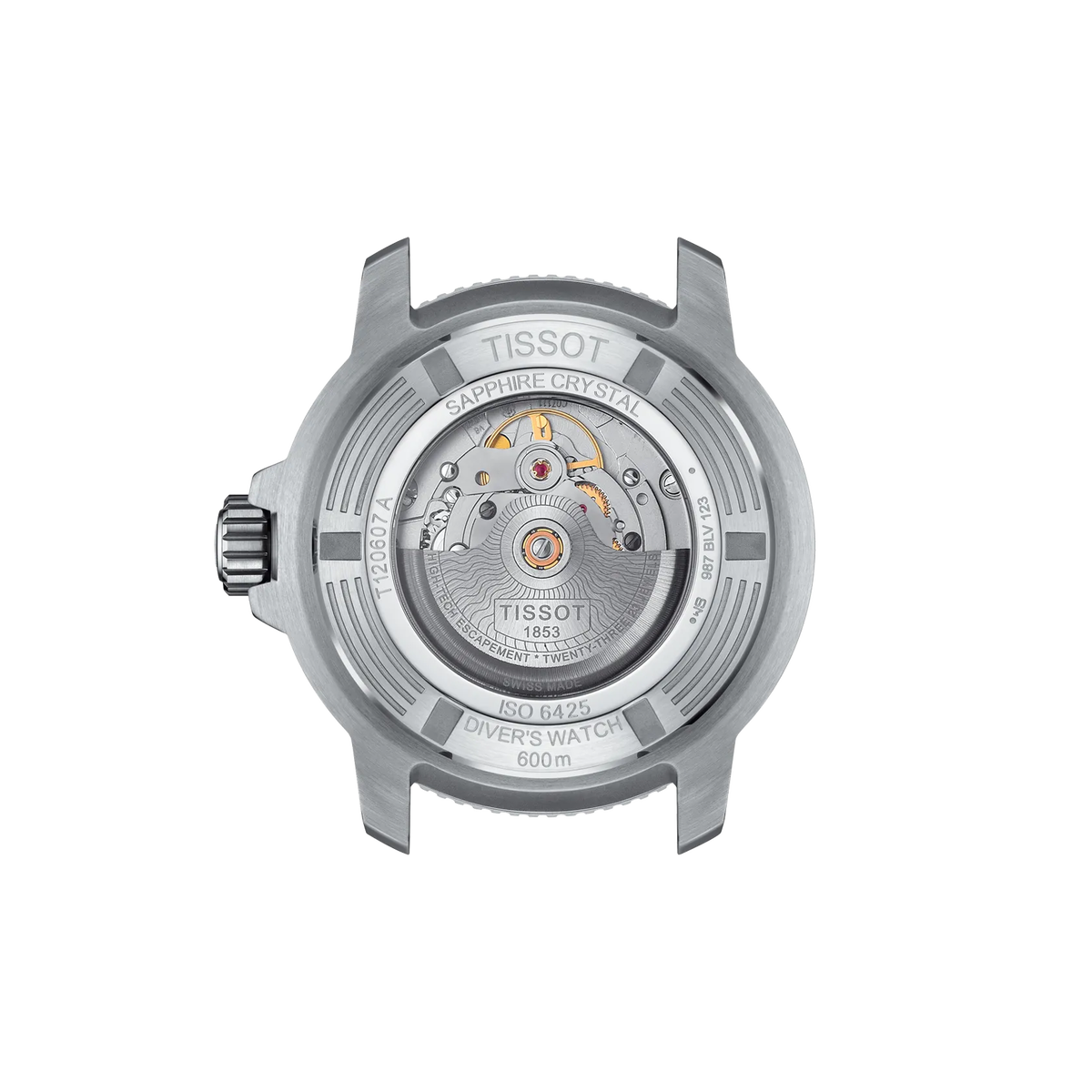 Мужские часы Tissot Seastar 2000 46 мм, цвет: Синий градиентный / Серая нержавеющая сталь — фото 2