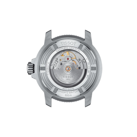 Back view of the watch case Tissot Seastar 2000 46mm