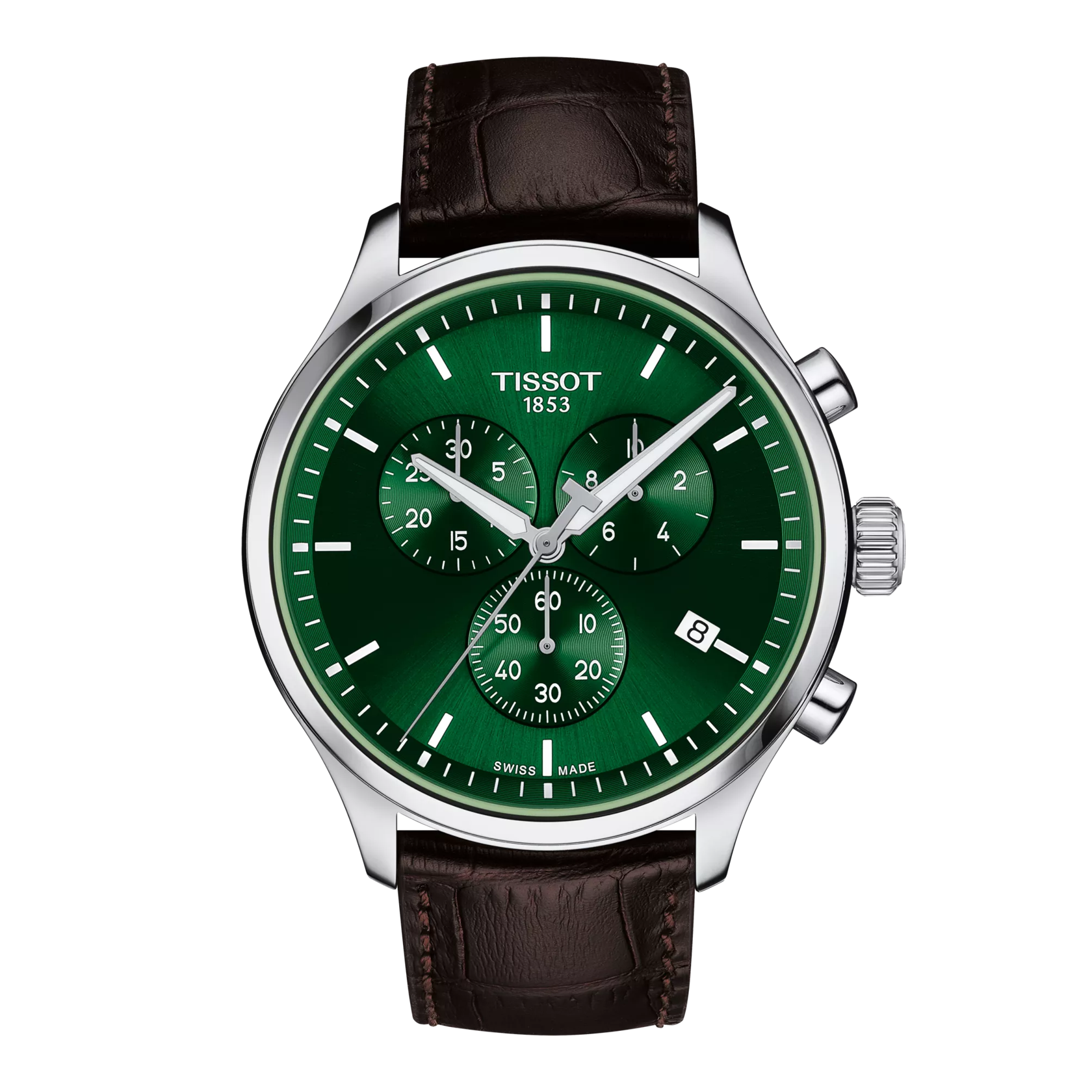 Front view of the watch Tissot Chrono XL Classic