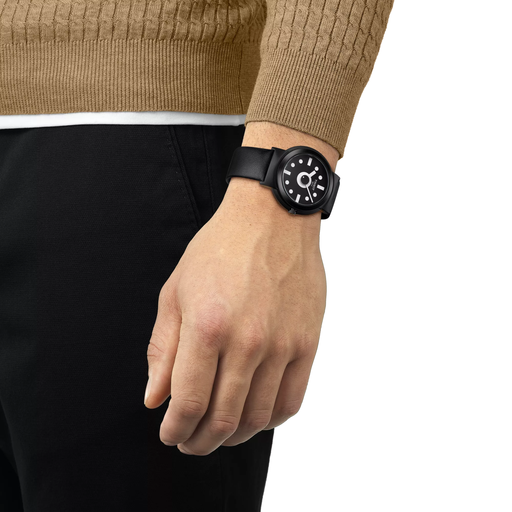 การจำลองนาฬิกา Tissot Heritage Memphis Gent บนข้อมือ