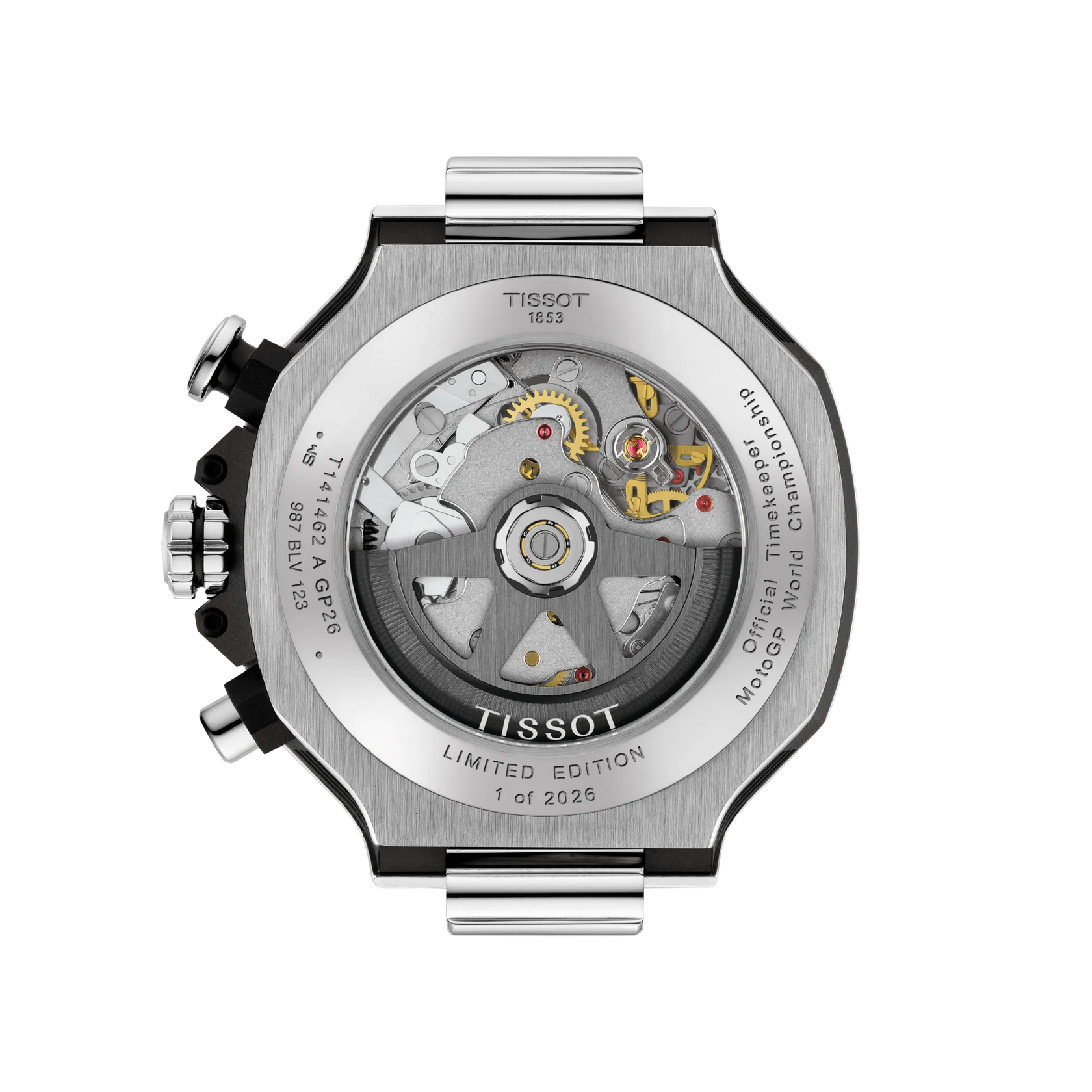 ウォッチケースのバックサイドTISSOT T-レース MotoGP 2026 45mm