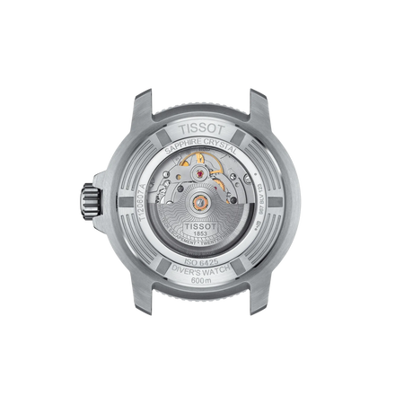 Back view of the watch case Tissot Seastar 2000 46mm