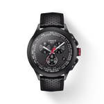 Front view of the watch Tissot T-Race Cycling Giro d'Italia  2022 Special Edition with shadow