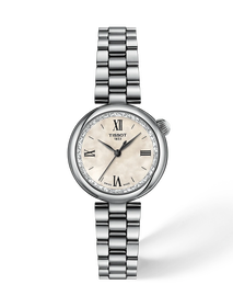 Front view of the watch Tissot Desir 28mm with shadow