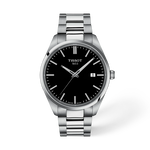 Front view of the watch Tissot PR 100 40mm with shadow