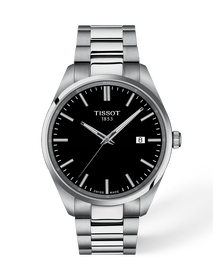 Front view of the watch Tissot PR 100 40mm with shadow
