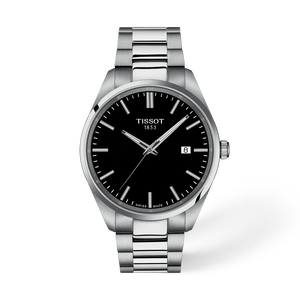 Front view of the watch Tissot PR 100 40mm with shadow