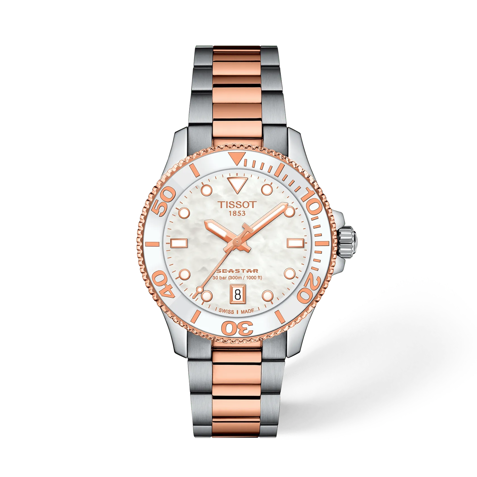 White mother-of-pearl