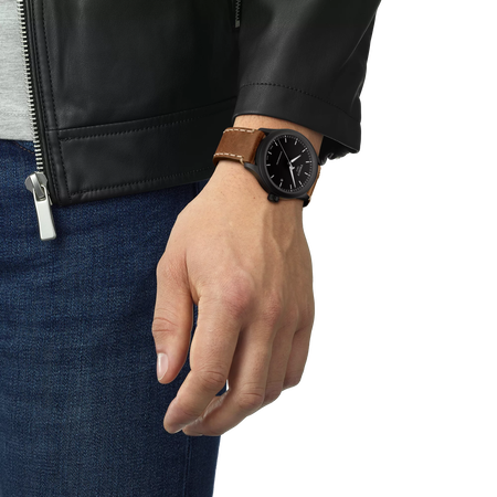 Simulación del reloj Tissot Gent XL Swissmatic en la muñeca