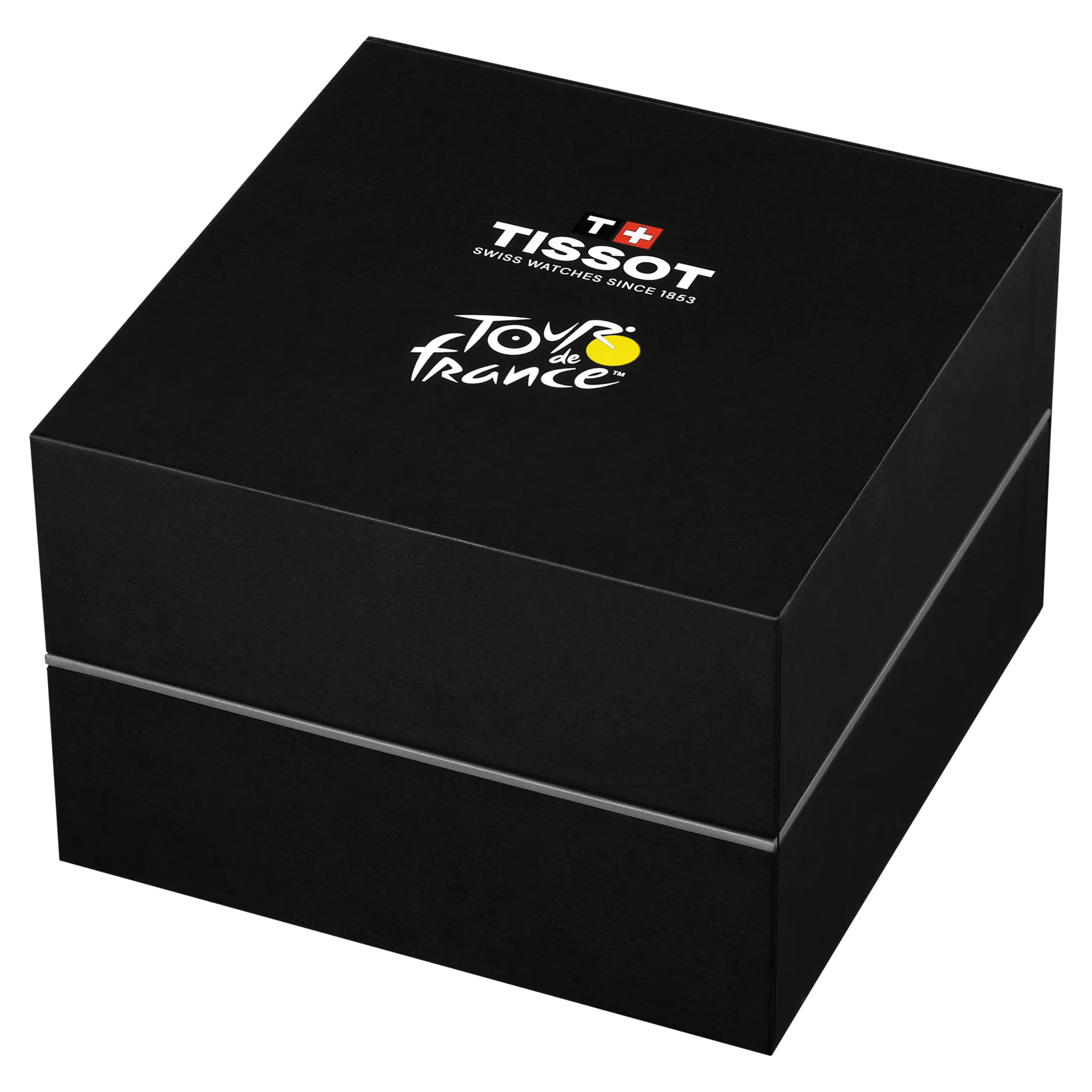 Vue de face de la montre Tissot PR 100 Tour de France 2026 40mm ferm&eacute;e
