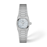 Front view of the watch Tissot PRX 25mm with shadow
