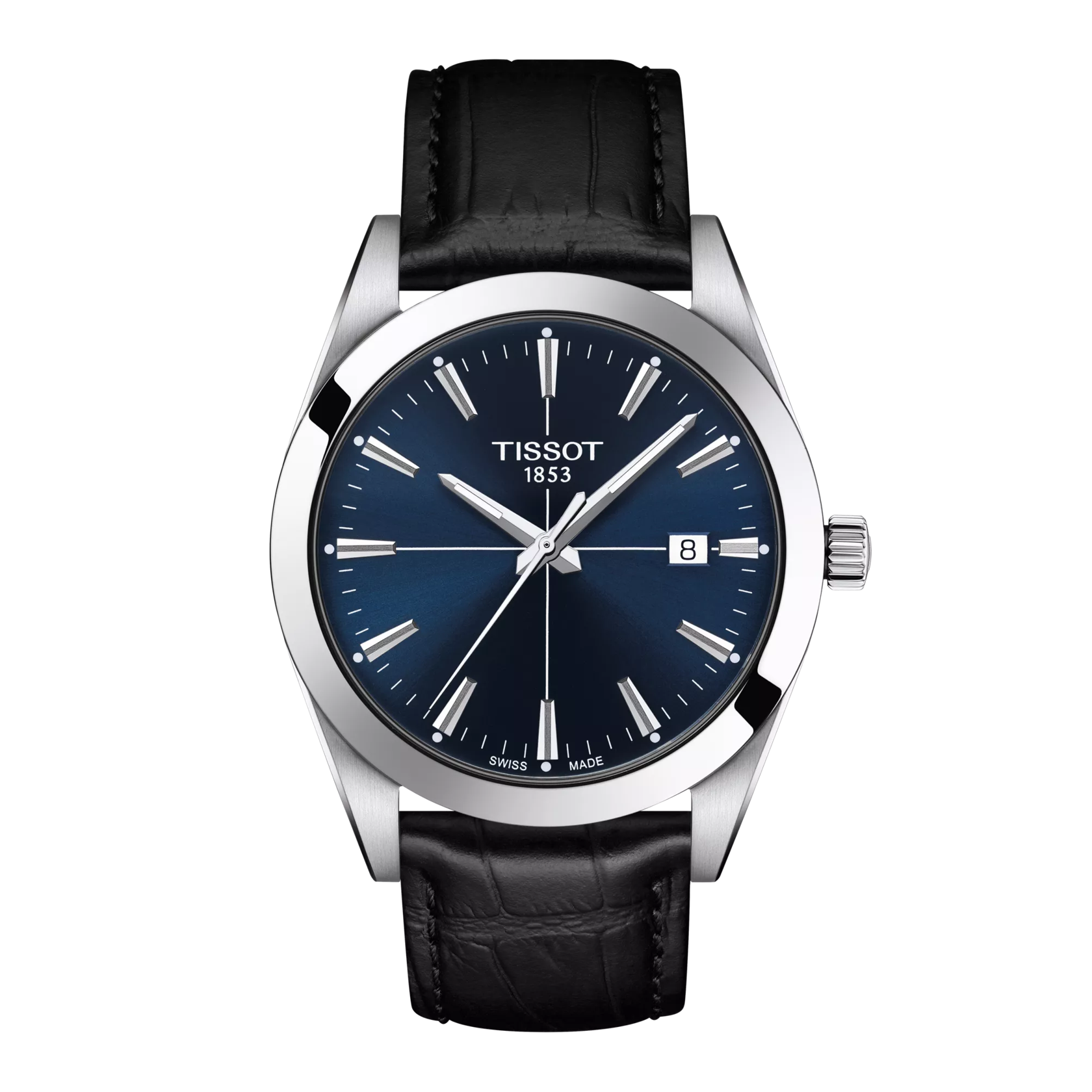 Front view of the watch Tissot Gentleman