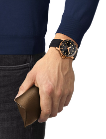 Simulation of the watch Tissot Seastar 1000 Powermatic 80 on a wrist