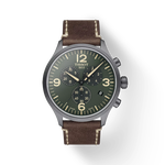 มุมมองด้านหน้าของนาฬิกา Tissot Chrono XL พร้อมเงา