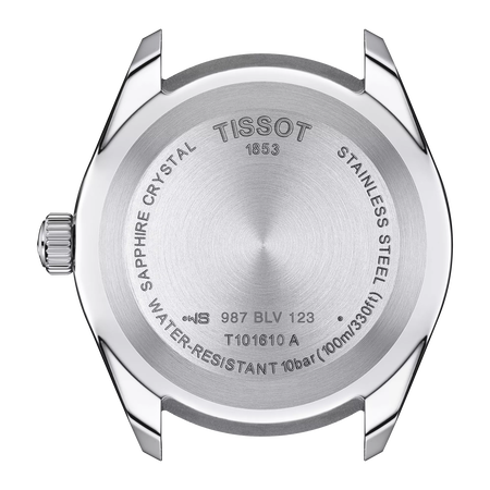 Back view of the watch case Tissot PR 100 Sport Gent