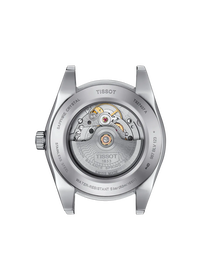 Back view of the watch case Tissot Gentleman Gold Bezel 40mm